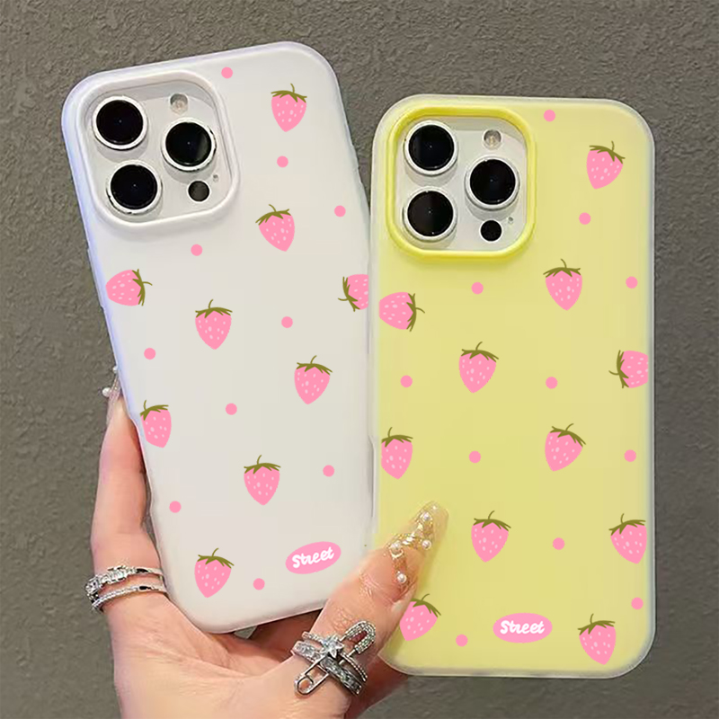 Sweet Pink Strawberry Pattern  - Samsung Galaxy A55 评论和价格